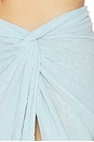 view 6 of 6 Lorli Burnout Velvet Skirt in Bluebell Paisley