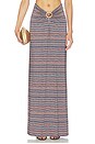 view 1 of 6 JUPE CARR SHINY KNIT in Chevron Stripe