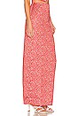 view 2 of 4 JUPE LONGUE RENNIA in Red Ditsy
