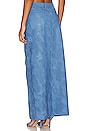 view 3 of 4 Bianca Maxi Skirt with High Slit in Indigo Blue