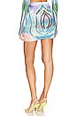 view 3 of 4 x REVOLVE Kory Mini Skirt in Cyber Blue Metaverse