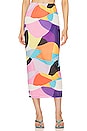 view 1 of 4 Abigail Skirt in Abstract Color Block