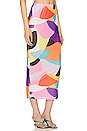 view 2 of 4 FALDA MIDI ABIGAIL in Abstract Color Block