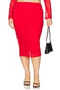 view 2 of 11 Riley Lace Skirt in Risky Red
