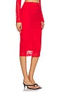 view 3 of 11 Riley Lace Skirt in Risky Red