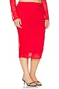 view 4 of 11 Riley Lace Skirt in Risky Red