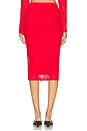 view 7 of 11 Riley Lace Skirt in Risky Red