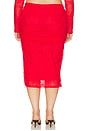 view 8 of 11 Riley Lace Skirt in Risky Red