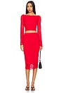 view 9 of 11 Riley Lace Skirt in Risky Red