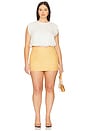 view 10 of 11 The Micro Mini Skirt in Beige Khaki