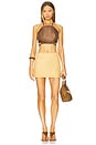 view 9 of 11 The Micro Mini Skirt in Beige Khaki