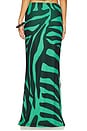 view 4 of 6 Tegan Skirt in Green Zebra