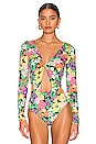 view 2 of 5 Indy Bodysuit in Neon Garden