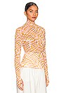 view 2 of 4 Zadie Top in Blush Checkerboard