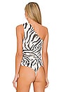 view 4 of 5 Kim Bodysuit in Blanc Zebra