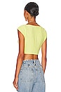 view 3 of 4 Myla Corset Crop Top in Sunny Lime