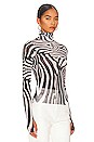 view 2 of 4 Zadie Top in Blanc Zebra