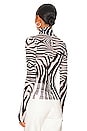 view 3 of 4 Zadie Top in Blanc Zebra
