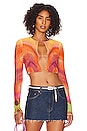 view 1 of 4 Vida Top in Neon Watercolor