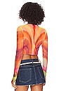 view 3 of 4 Vida Top in Neon Watercolor