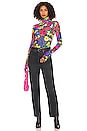 view 4 of 4 Zadie Top in Neon Night Garden