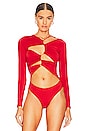 view 2 of 5 Brami Bodysuit in True Red