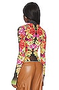 view 3 of 4 Zadie Top in Placement Noir Rose