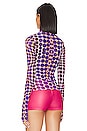 view 3 of 4 Zadie Top in Purple Multi Dot