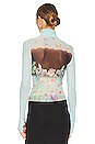 view 3 of 4 ZADIE 탑 in Aqua Floral Placement
