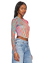 view 2 of 4 Milano Top in Multi Color Zebra