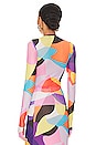 view 3 of 4 Kaylee Top in Abstract Color Block
