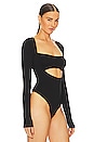 view 3 of 5 X Revolve Essentials Vail Bodysuit in Noir