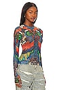 view 2 of 4 TOP MANCHES LONGUES KAYLEE in Fall Feather
