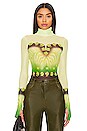 view 1 of 4 Zadie Top in Lime Floral Placement