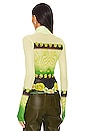 view 3 of 4 Zadie Top in Lime Floral Placement