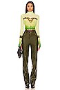 view 4 of 4 Zadie Top in Lime Floral Placement