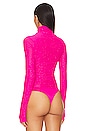 view 4 of 6 Milo Rhinestone Bodysuit in Glow Pink