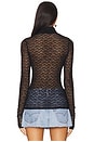 view 5 of 8 Zadie Texture Lace Top in Noir