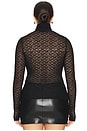 view 6 of 8 Zadie Texture Lace Top in Noir