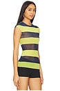 view 3 of 8 Nina Top in Lime Rugby