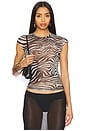 view 1 of 9 Nina Top in Desert Zebra
