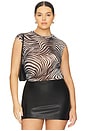 view 2 of 9 Nina Top in Desert Zebra