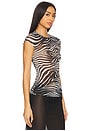 view 3 of 9 Nina Top in Desert Zebra
