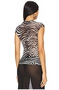 view 5 of 9 Nina Top in Desert Zebra