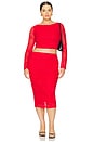 view 8 of 9 Noam Lace Top in Risky Red