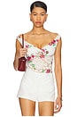 view 1 of 11 Alexis Chrochet Lace Bodysuit in Romance Rose