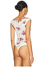 view 7 of 11 Alexis Chrochet Lace Bodysuit in Romance Rose