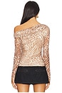 view 7 of 11 Barry Top in Taupe Animal