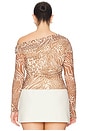 view 8 of 11 Barry Top in Taupe Animal