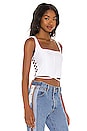 view 1 of 5 Saskia Corset Top in Blanc